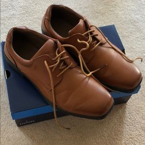Stafford Boys’ Brown Dress Shoes